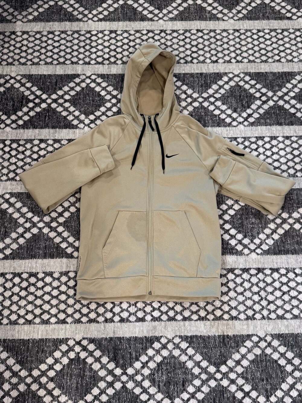 Nike Therma-Fit Full Zip Hoodie Tan Khaki DQ4830-251